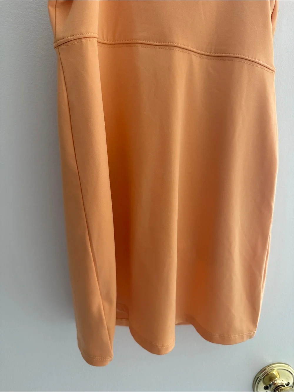 art class Orange Spaghetti-Strap Mini Dress